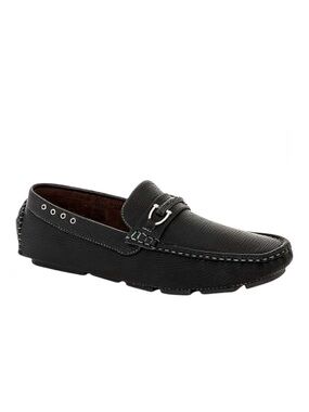 Franco Vanucci Men's Versatile Styles Faux Leather Black Driving Shoes Size 11.5